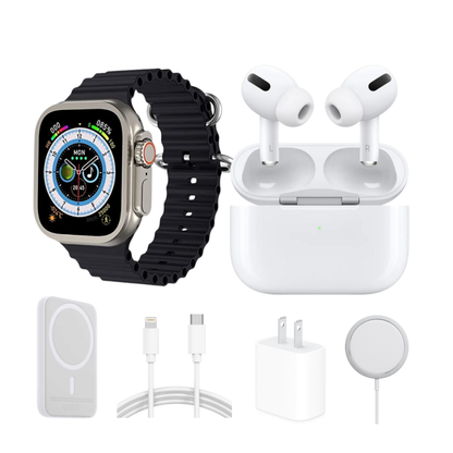 Kit Smartwatch + Audífonos + Power Bank